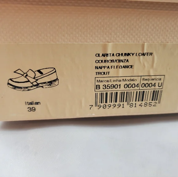 NWT$450 ALEXANDRE BIRMAN Clarita Chunky Leather Loafers In Trout color Sz 39 (9) - Picture 16 of 16